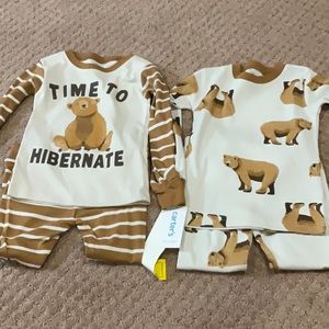 TWO PAIRS OF PAJAMAS BY CARTER’S IN SIZE 3/3T